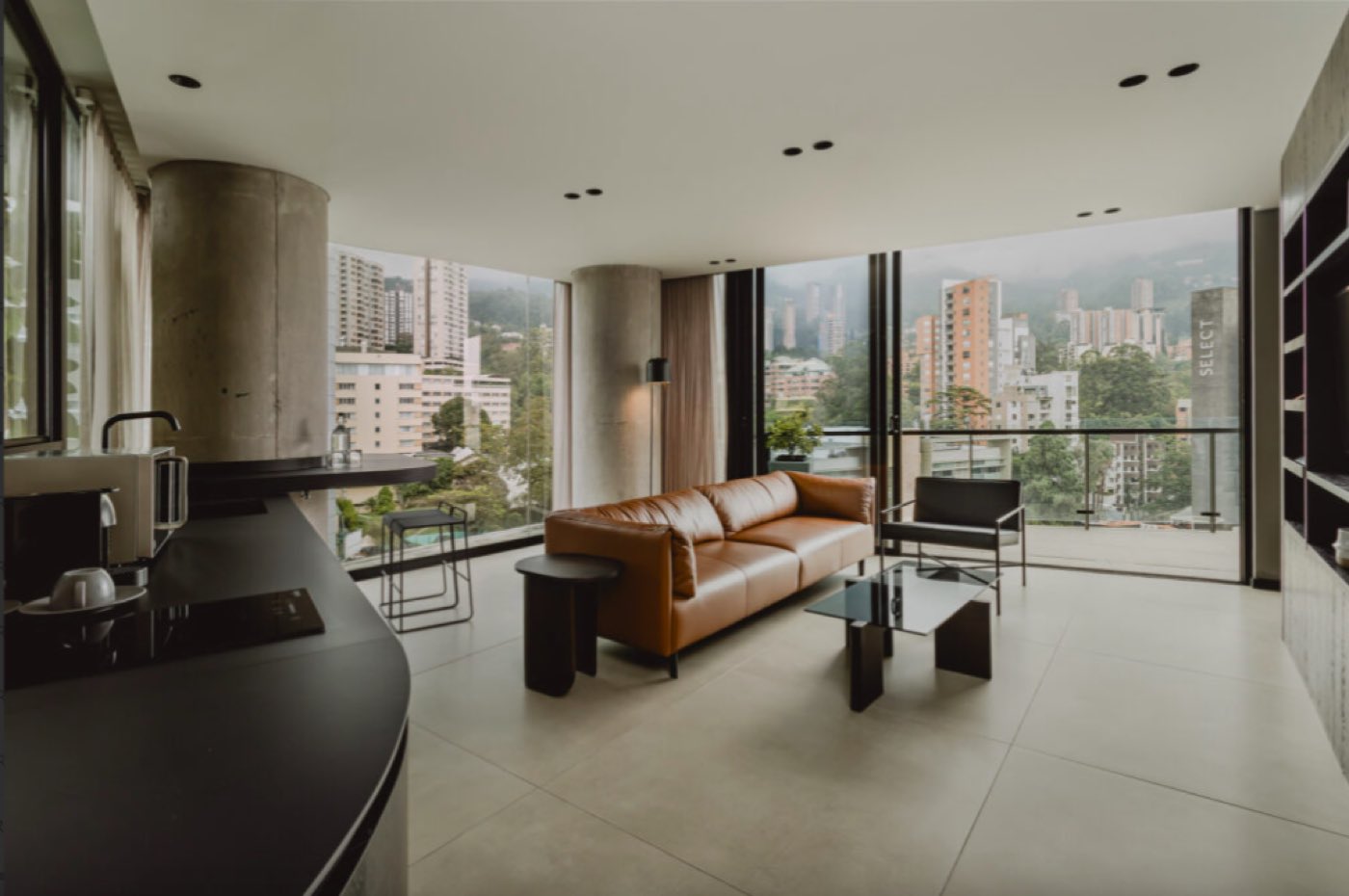 Sala, acabado Noir